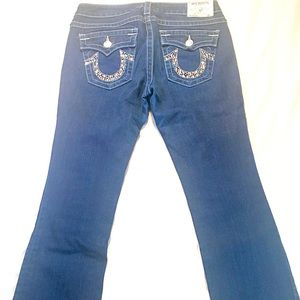 True Religion, women's bedazzled jeans